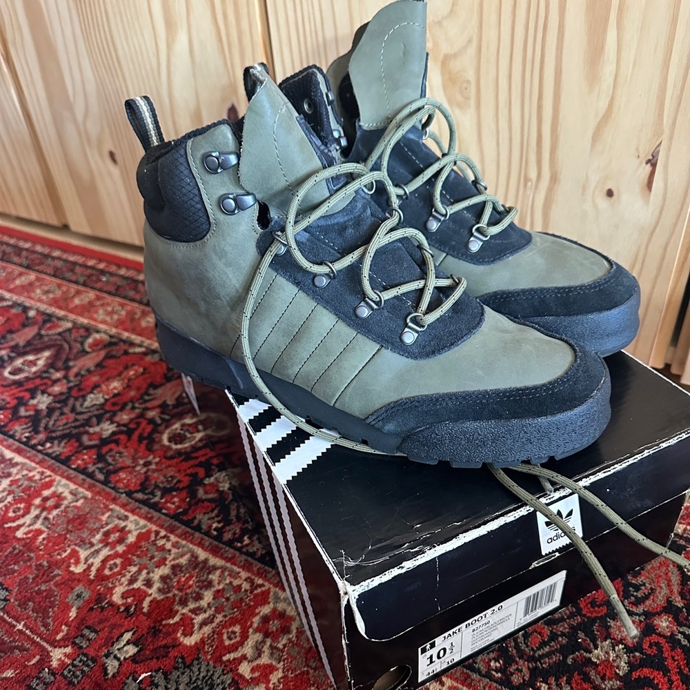 Adidas Jake Boot 2.0 – US 10.5 – Olive/Black – Like New w/ Box BLAUVELT